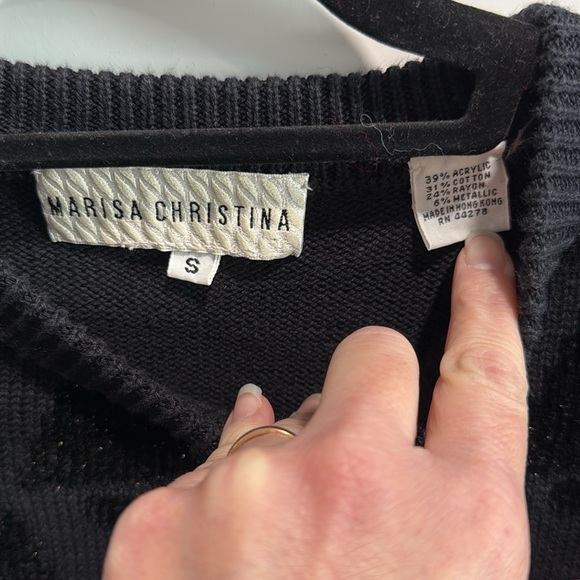 Marisa Christina Vintage Christmas Tree Sweater Black - Picture 5 of 9
